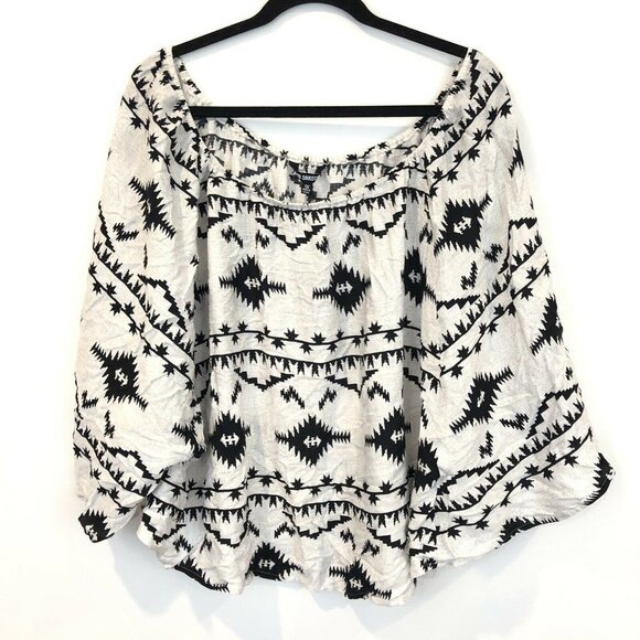 BB Dakota 1X Adal Symbol Printed Off Shoulder Top - Picture 4 of 8